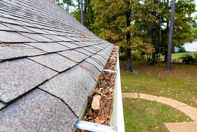 water flowing freely through cleared gutters